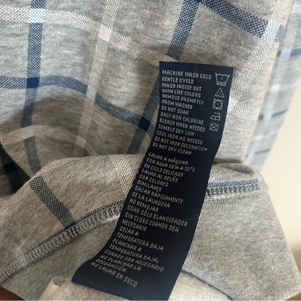 Vintage Nautica Sailing Gear Gray Checkered Sweatshirt Nautica Crewneck Size XL - Picture 10 of 12